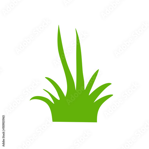 Green Grass Flat Vector 