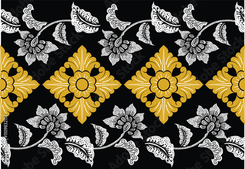 Batik Indonesian: is a technique of wax-resist dyeing applied to whole cloth, or cloth made using this technique originated from Indonesia.
