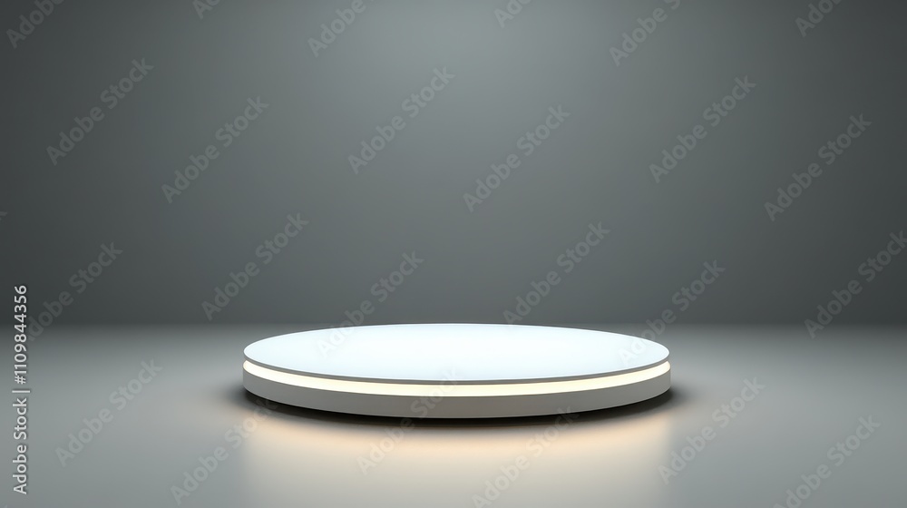 Illuminated Circular Platform Display Stand Design Illuminated Circular Platform Display Stand Design
