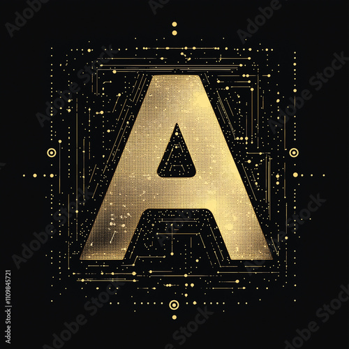illustration of a letter, AI background illustration