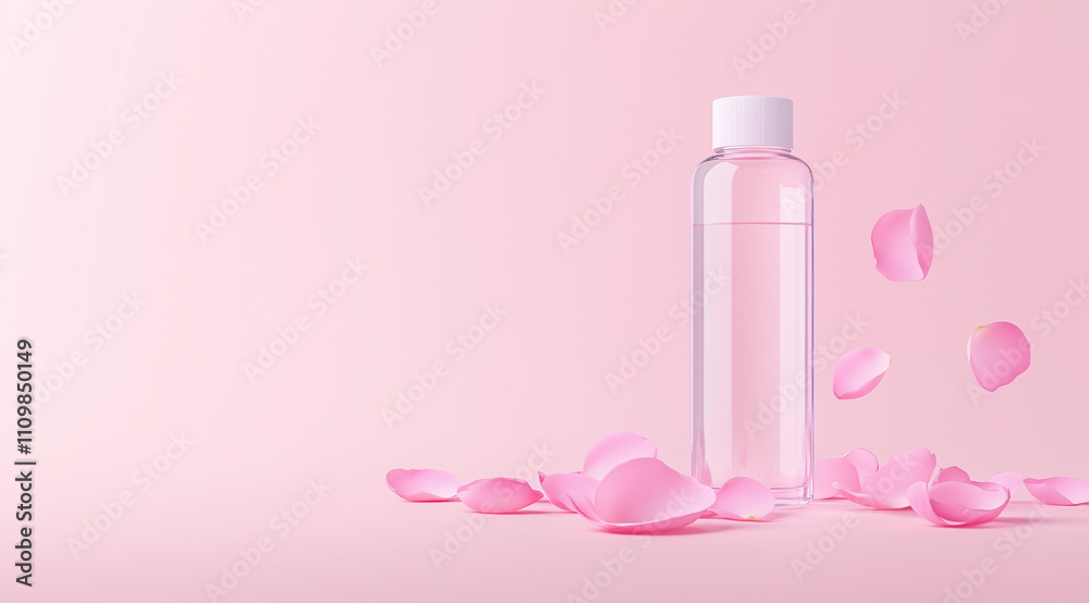 Rose Petals and Buds Intricately Twisting Around a Glass Rose Petals and Buds Intricately Twisting Around a Glass