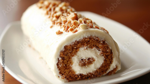 Wallpaper Mural Spiced Carrot Cake Roll with Creamy Cream Cheese Frosting Torontodigital.ca