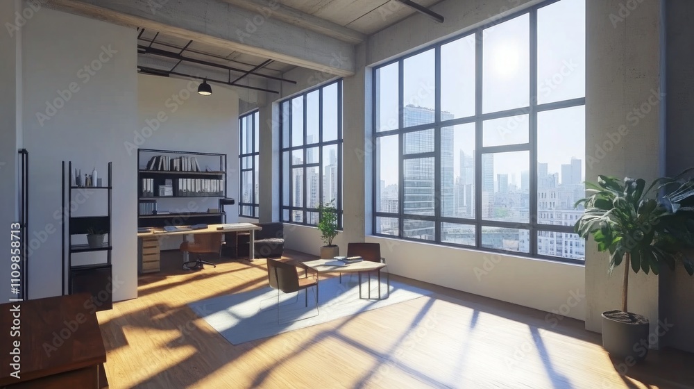 Modern Loft Apartment with Stunning City View Modern Loft Apartment with Stunning City View