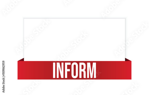 inform Vector banner ribbon design