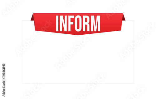 inform Vector banner ribbon design