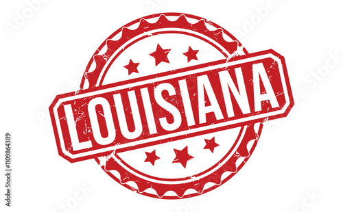 LOUISIANA rubber stamp on white background. LOUISIANA Stamp.