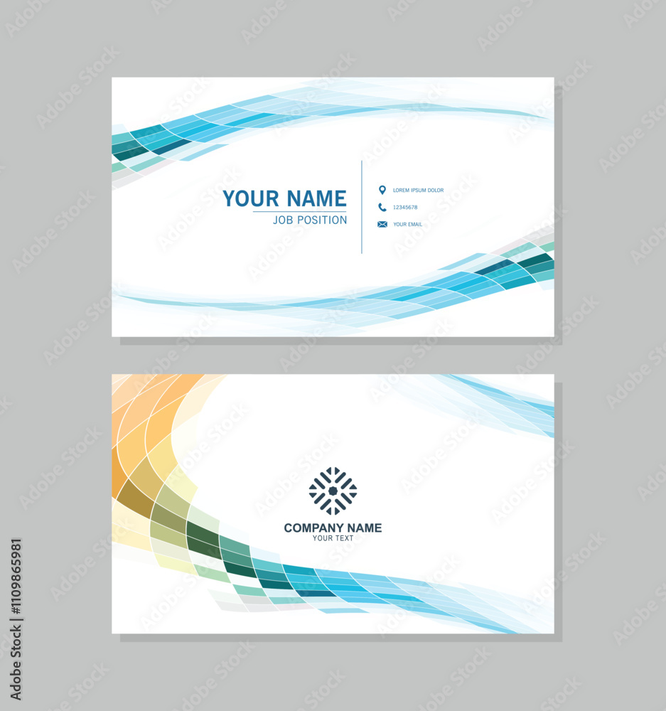 Fototapeta premium modern abstract business card design