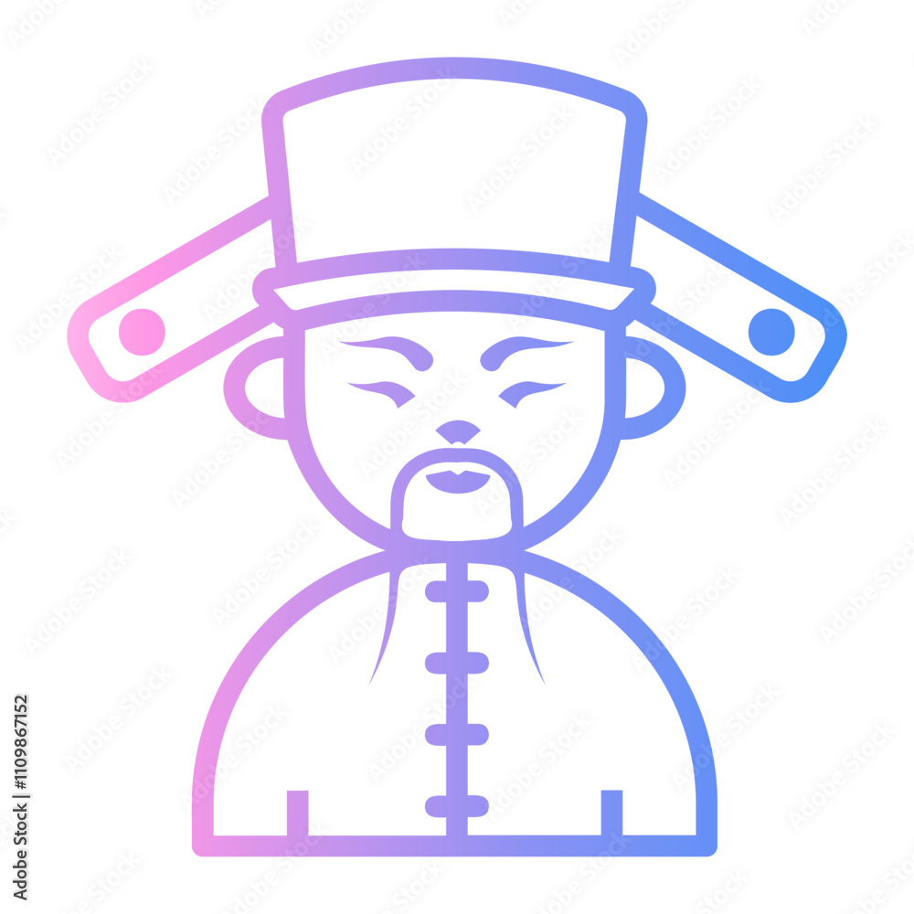 god Line Gradient Icon god Line Gradient Icon