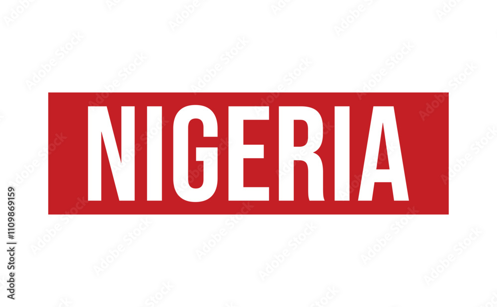 NIGERIA rubber stamp on white background. NIGERIA Stamp. NIGERIA rubber stamp on white background. NIGERIA Stamp.