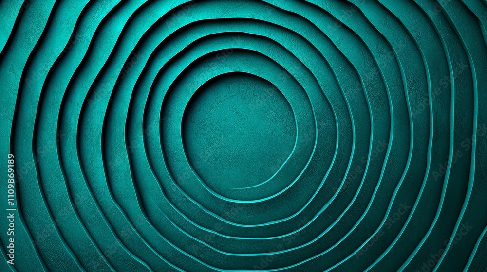 Abstract teal concentric circles pattern background texture. Abstract teal concentric circles pattern background texture.