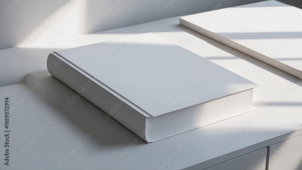 Blank White Book Mockup for Creative Projects and Presentations Blank White Book Mockup for Creative Projects and Presentations