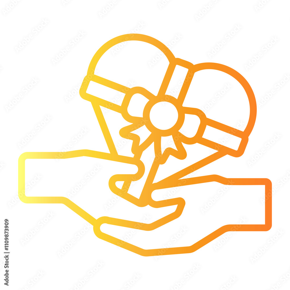 chocolate Line Gradient Icon chocolate Line Gradient Icon