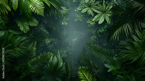 Exploring lush greenery tropical jungle nature photography dense atmosphere overhead view natural serenity and diversity