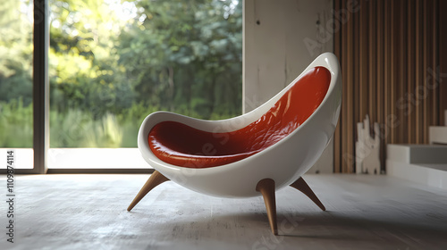 futuristic lounge chair photo