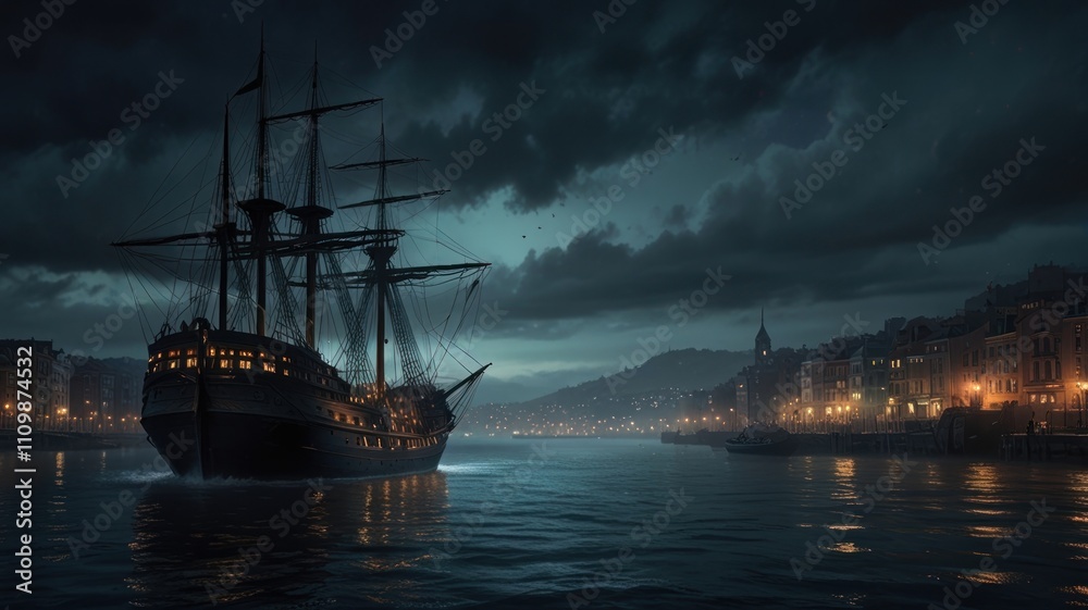 Fototapeta premium Nightfall Rendezvous