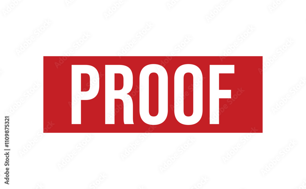 PROOF rubber stamp vector illustration on white background