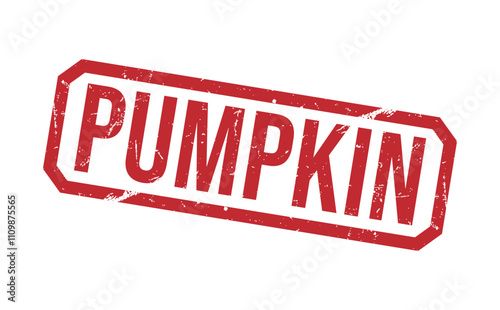 PUMPKIN Red rubber stamp on white background. PUMPKIN stamp sign. PUMPKIN stamp.