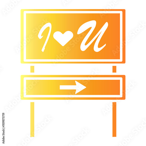 dedication Gradient icon