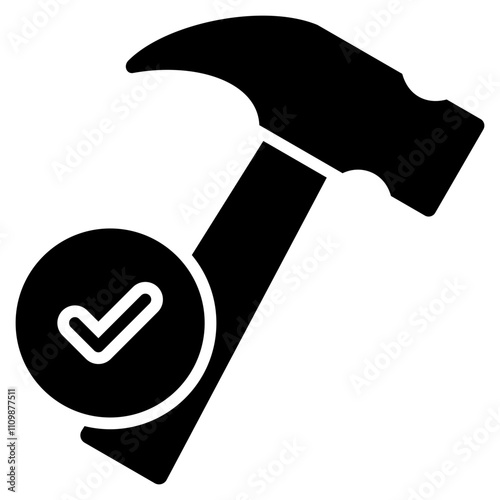 Hammer Glyph Icon