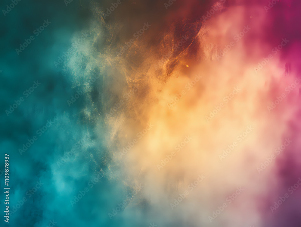 Sophisticated Frosted Glass Background Featuring Dreamy Vibrant Colors Blending Together