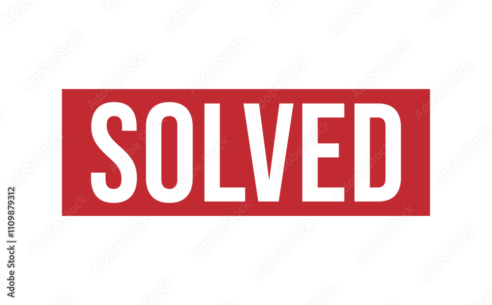 SOLVED Red rubber stamp on white background. SOLVED stamp sign. SOLVED stamp. SOLVED Red rubber stamp on white background. SOLVED stamp sign. SOLVED stamp.
