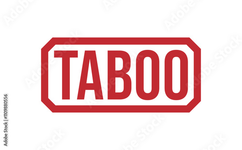 TABOO rubber stamp vector illustration on white background