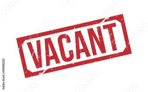 VACANT rubber stamp vector illustration on white background