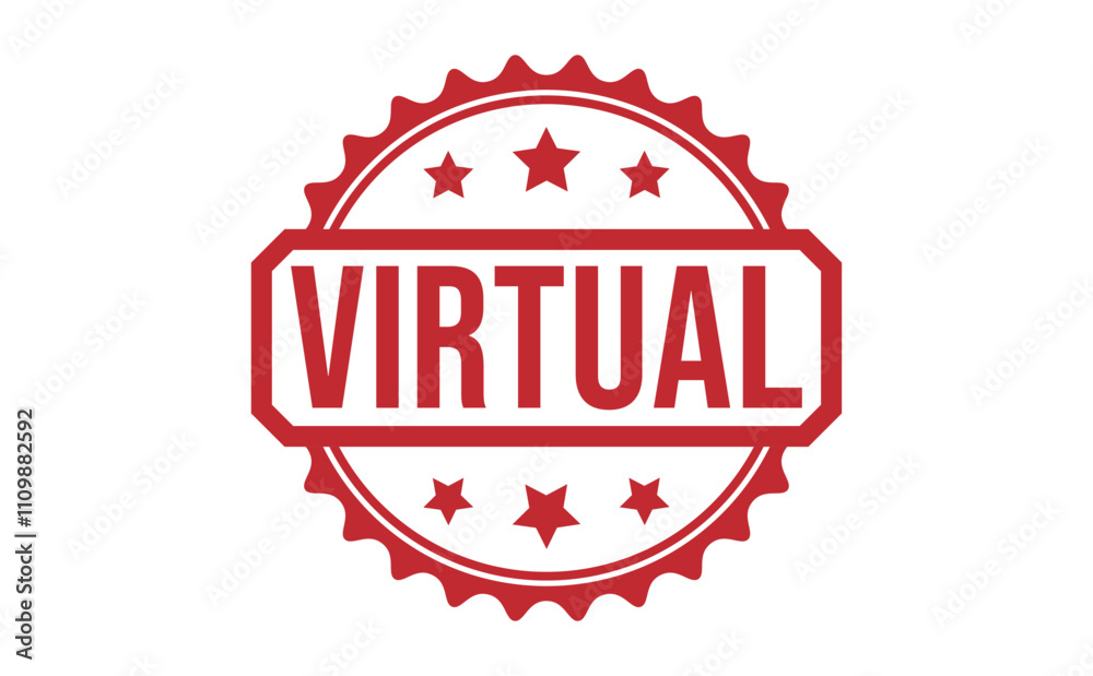 VIRTUAL rubber stamp on white background. VIRTUAL Stamp. VIRTUAL rubber stamp on white background. VIRTUAL Stamp.
