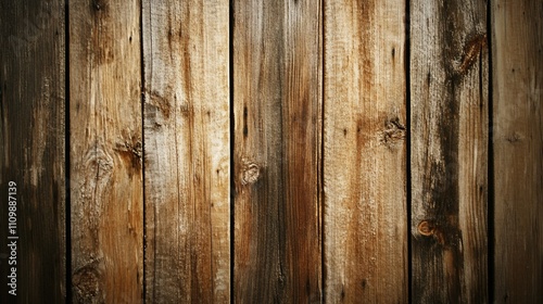 Rustic weathered brown wooden planks background texture.