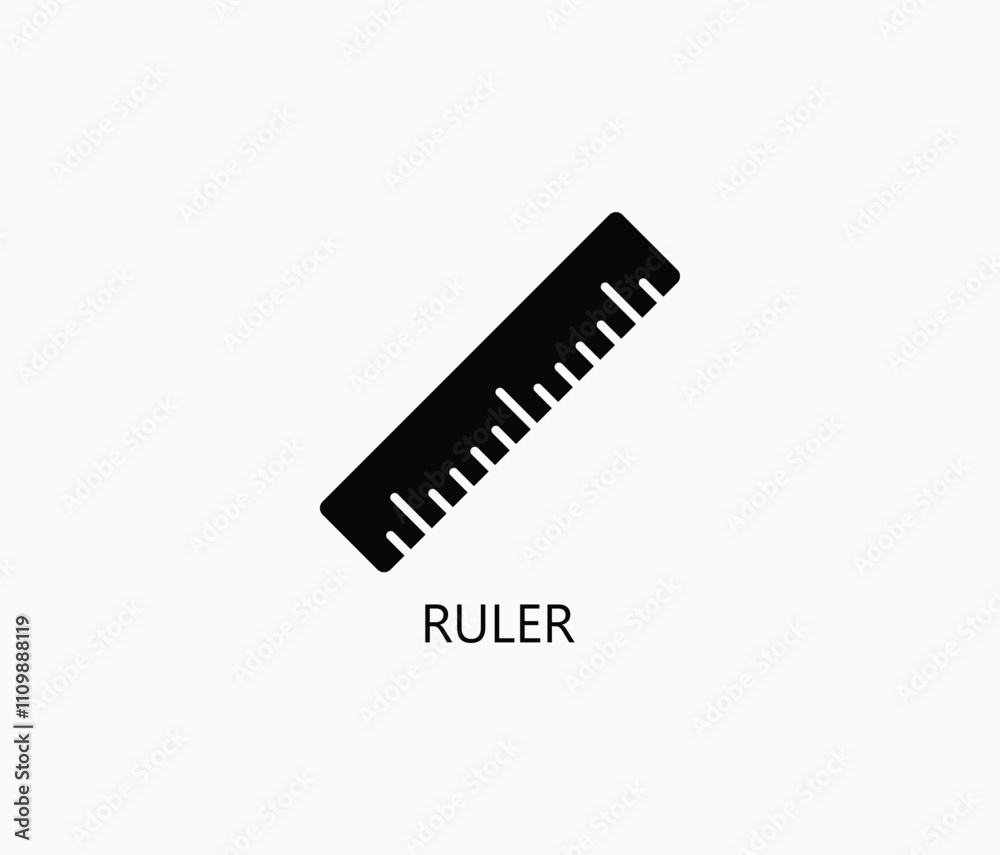 Ruler Vector, Icon Or Logo Sign Symbol Illustration Ruler Vector, Icon Or Logo Sign Symbol Illustration