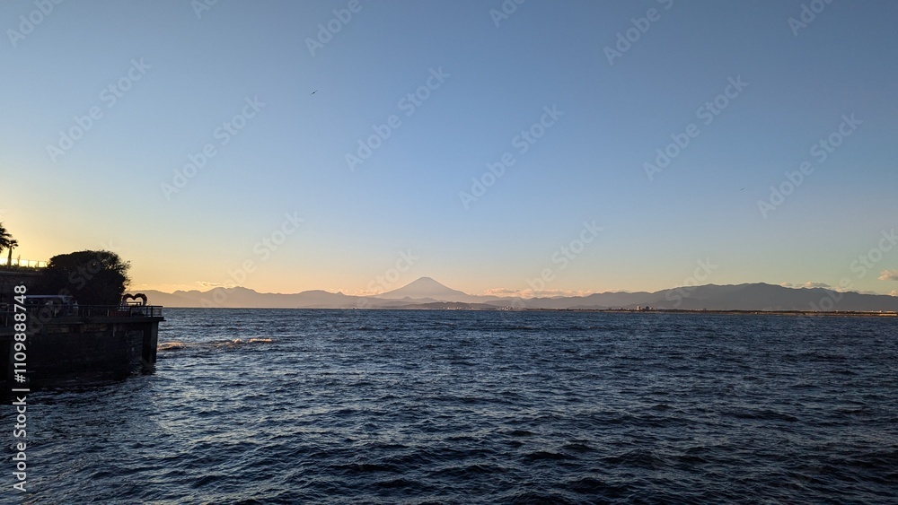 Mt.Fuji with sunset