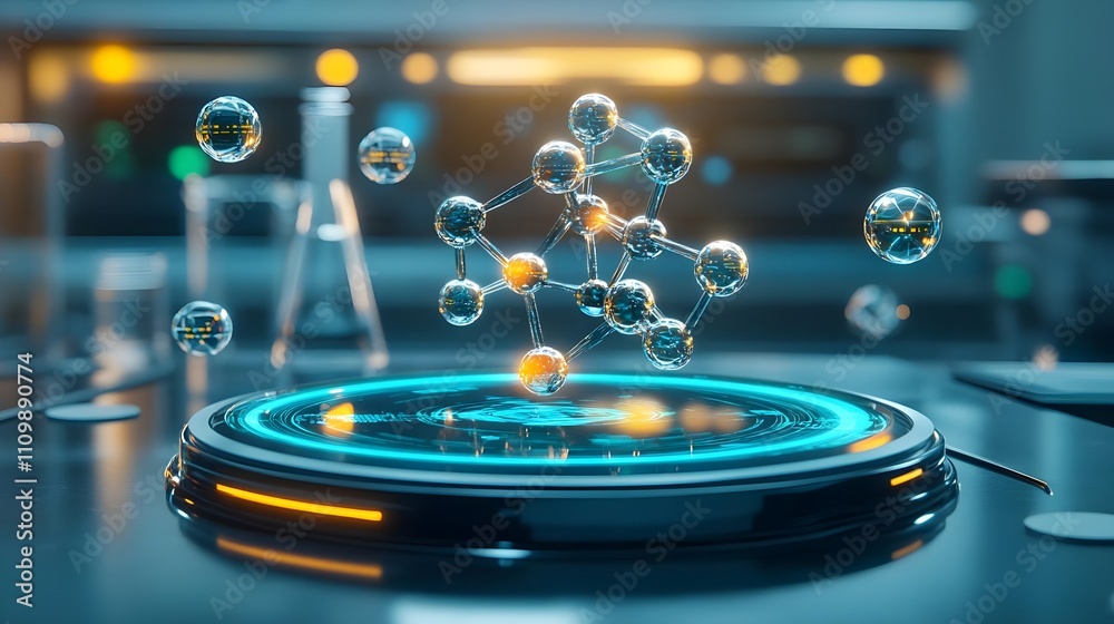 Fototapeta premium Molecular Structure Lab Science Technology