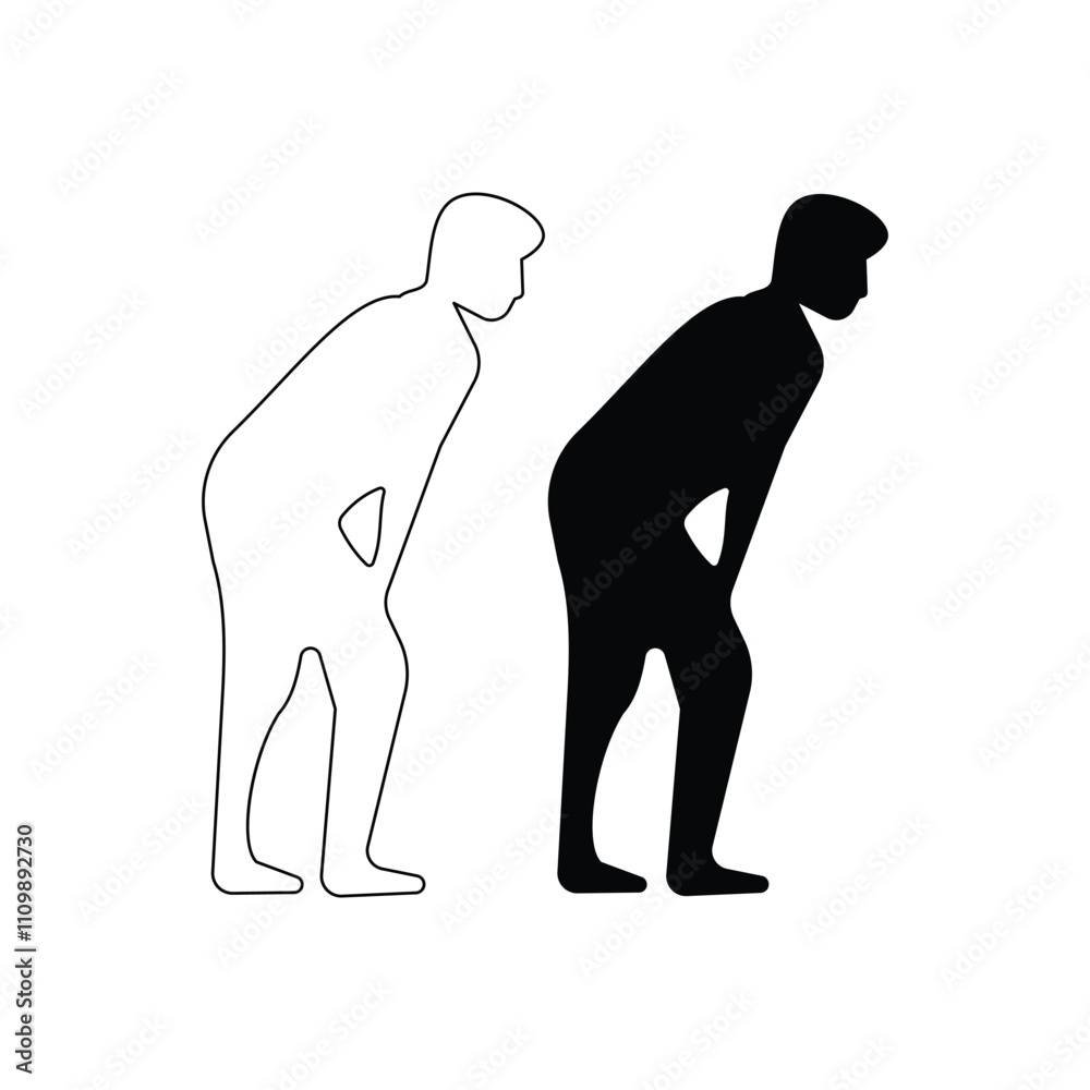 silhouette illustration of a boy in a goalkeeping gesture. Silhouette illustration of people with a sports or outdoor activity theme. Illustration design with a sports theme silhouette illustration of a boy in a goalkeeping gesture. Silhouette illustration of people with a sports or outdoor activity theme. Illustration design with a sports theme