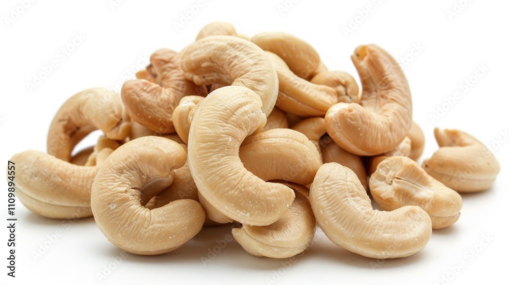Raw Cashew Nuts Close-Up on White Background for Ingredient Marketing and Natural Food Campaigns
Raw Cashew Nuts Close-Up on White Background for Ingredient Marketing and Natural Food Campaigns