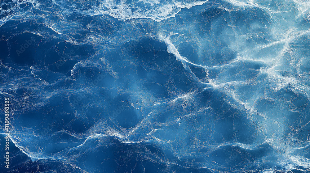 Deep blue ocean waves creating a natural aquatic background Deep blue ocean waves creating a natural aquatic background