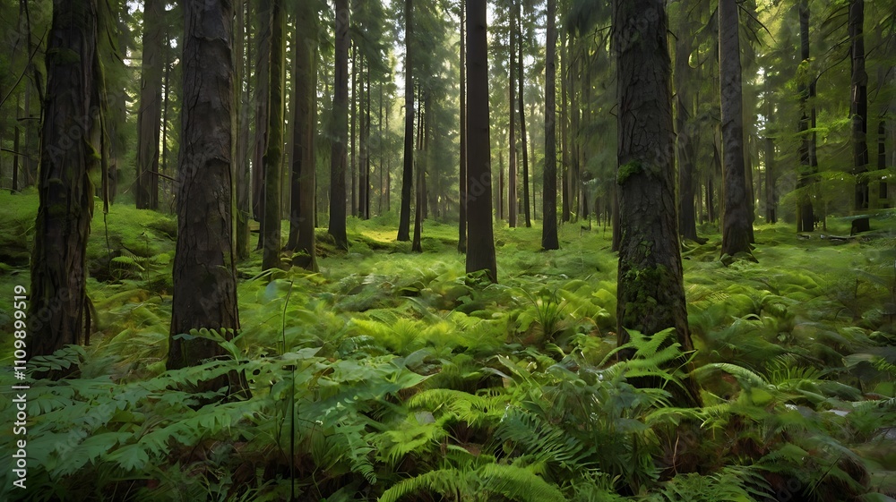trees in the forest trees in the forest