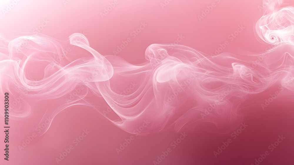 Soft pink smoke swirls gracefully across a gentle gradient background. Soft pink smoke swirls gracefully across a gentle gradient background.