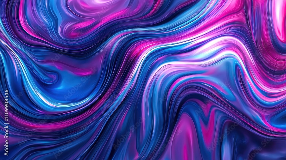 Abstract Swirling Blue and Pink Liquid Color Waves Abstract Swirling Blue and Pink Liquid Color Waves