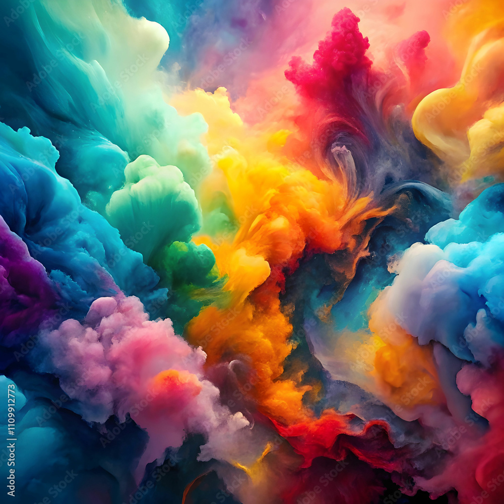 Obraz premium abstract-watercolor-blends