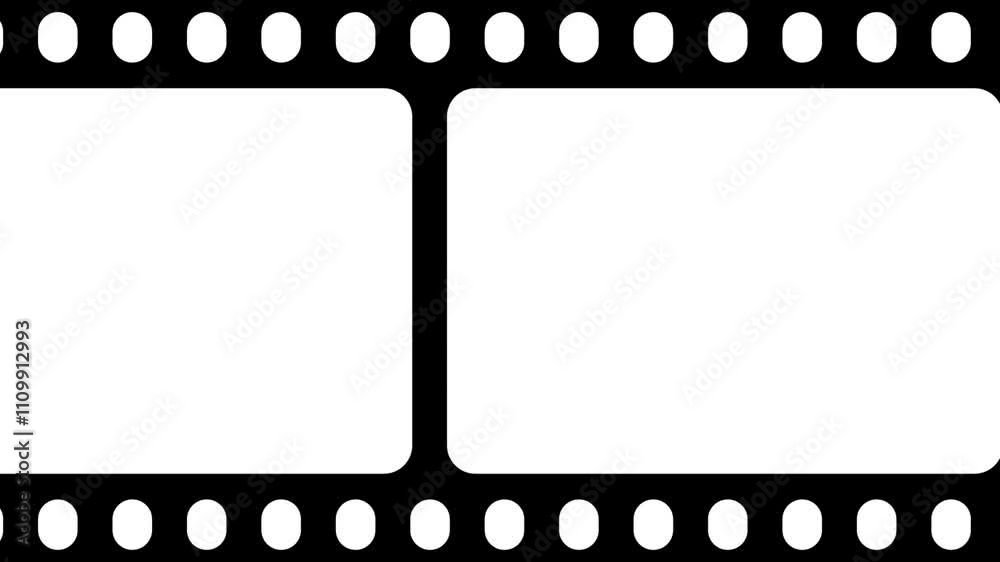 camera roll animation negative film white background, Old Filmstrip, Old movie films strip frame animation.
Dynamic lines 35 mm movie filmstrips background, Reel album animation loop 4k,
