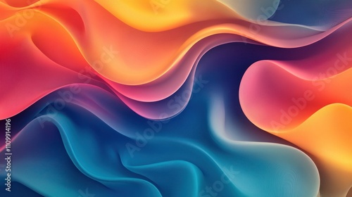 Abstract waves of vibrant colors create a dynamic visual experience.