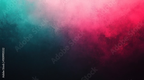 A vibrant gradient of teal and pink hues creating a soft, abstract background.