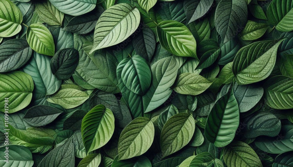 Closeup Of Fresh Green Leaves Closeup Of Fresh Green Leaves