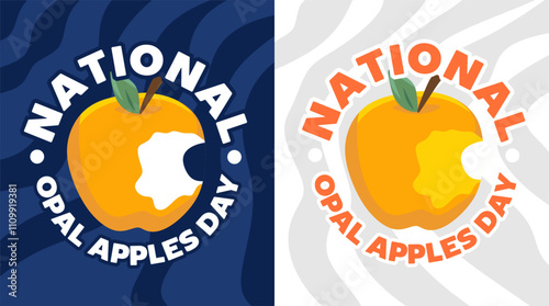 national opal apples day with yellow opal apple