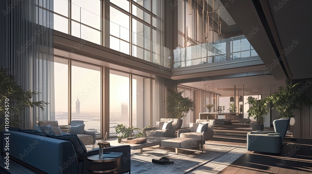 Luxurious Modern Penthouse Apartment With Stunning City Views