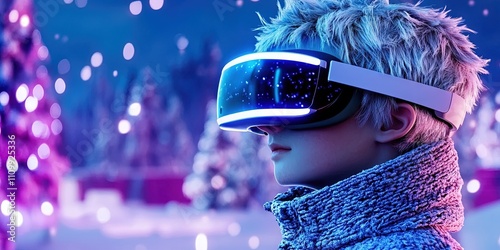 jack frost wearing virtual reality headset