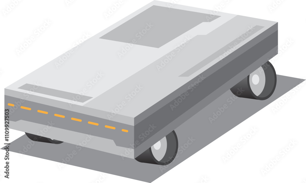 Small mobile robot car performs scientific operations Small mobile robot car performs scientific operations