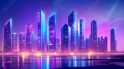 Neon Nights A Bold Look at Tomorrow's City Design