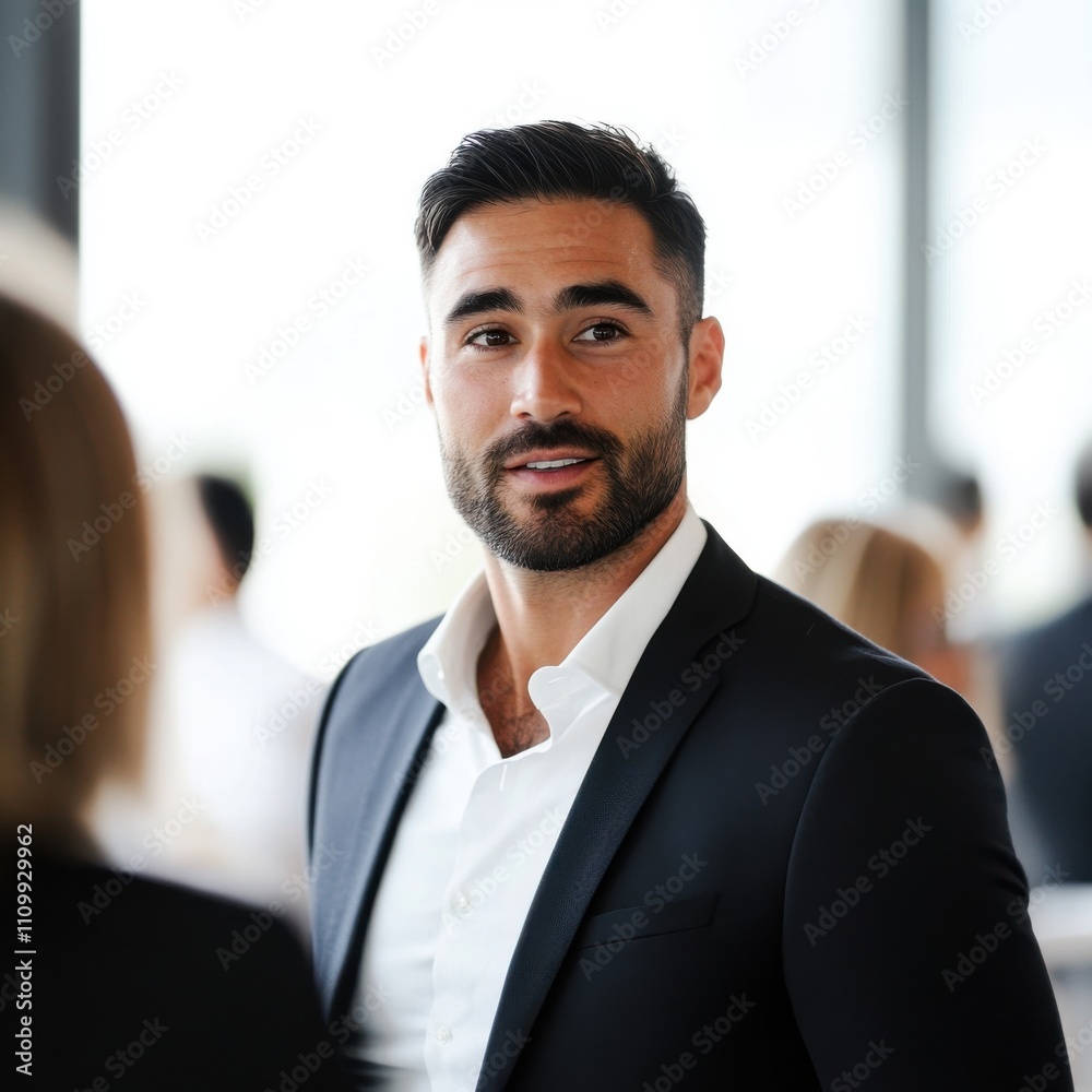 businessman networking at an office businessman networking at an office