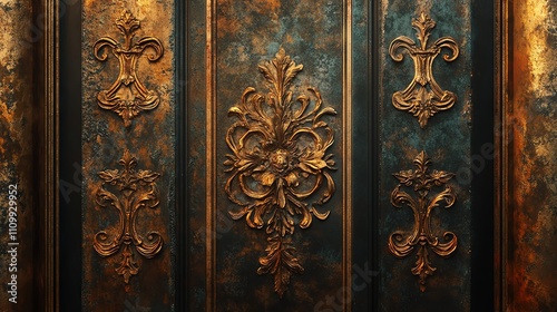 Ornate wall design with intricate details.